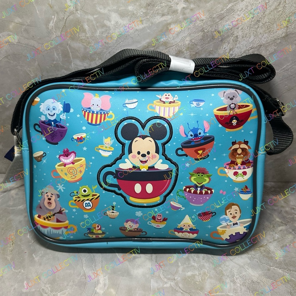 NWT Disney Parks Magic Kingdom Cuties Blue Crossbody Bag